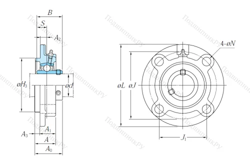 Подшипниковый узел UCFC 207 J в Туле