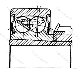 Подшипник  811708 размер 40x85x39 от производителя  ГПЗ-8