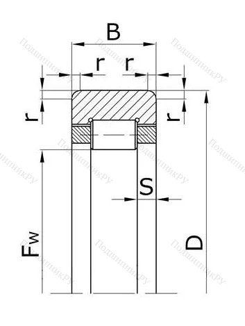 Цилиндрический роликовый подшипник 292204 КМ (RNU 204) в Туле