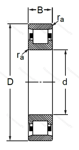Цилиндрический роликовый подшипник 2226 (N 226) в Туле