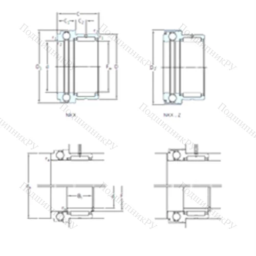 Подшипник комбинированный NKX 30 от производителя  SKF