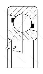Подшипник  7222B (66222) размер 110x200x38 от производителя  SKF