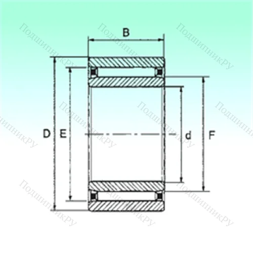 Подшипник игольчатый радиальный NAO 35x57x20,5