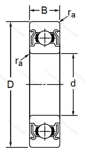 Однорядный шариковый подшипник SS 6804 ZZ (1000804 ZZ Ю ГОСТ) в Туле