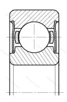 Модификация подшипника 8-80208С2 размер 40x80x18 от производителя  ГПЗ-1