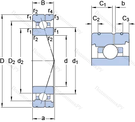 Подшипник 71920 CB/HCP 4AL