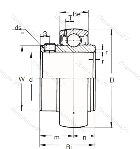 Корпусный подшипник UC 205-16 (ASAHI) в Туле