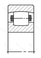 Подшипник 20316MB размер 80x170x39