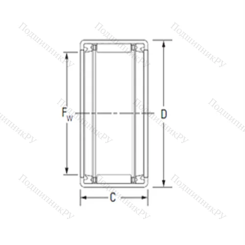 Подшипник игольчатый радиальный JTT-87