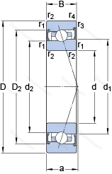 Подшипник S 7014 ACB/HCP 4A