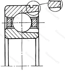 Подшипник 6311NRM размер 55x120x29 от производителя  SKF