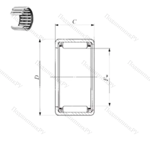 Подшипник игольчатый радиальный TA 3230 Z