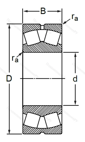 Сферический роликовый подшипник с конической посадкой на вал 1153616 АН (22316 CKW 33) в Туле