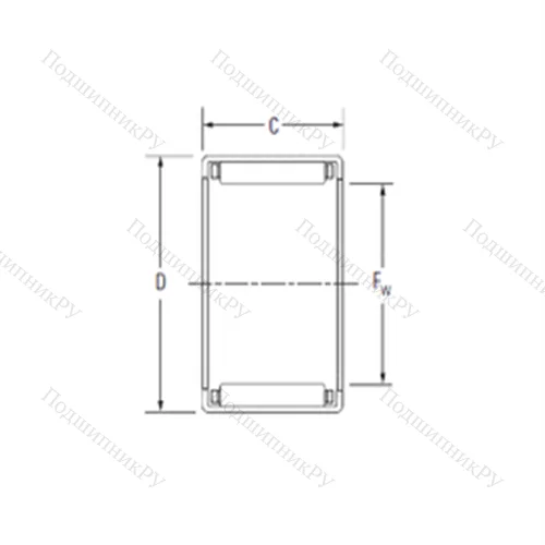 Подшипник игольчатый радиальный J-2616