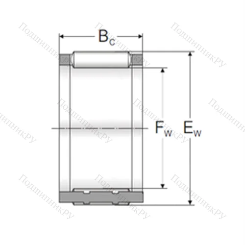 Подшипник игольчатый радиальный K 22x26x10TN