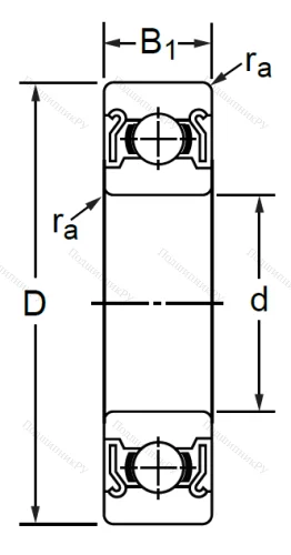Дюймовый шариковый подшипник RLS 11 ZZ (LJ 1.3/8-2Z) в Туле