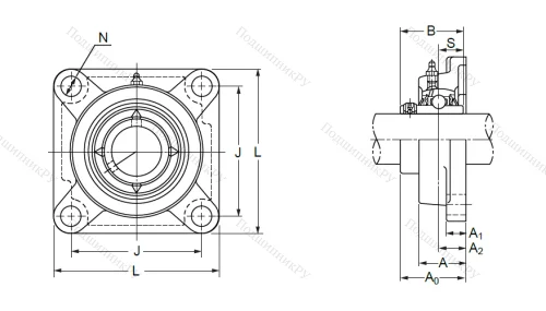 Подшипниковый узел UCF 214 в Туле