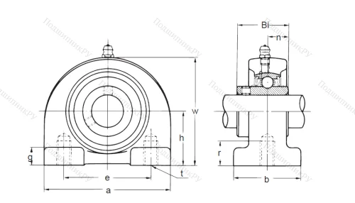 Подшипниковый узел UKP 218