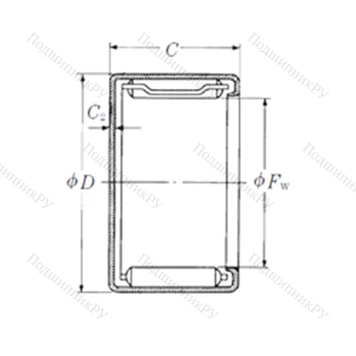 Подшипник игольчатый радиальный MFJL-3512