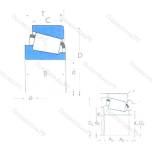 Подшипник роликовый радиально-упорный JP 13049/JP 13010 от производителя  TIMKEN