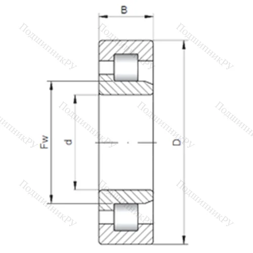 Подшипник роликовый радиальный NJ 321 E