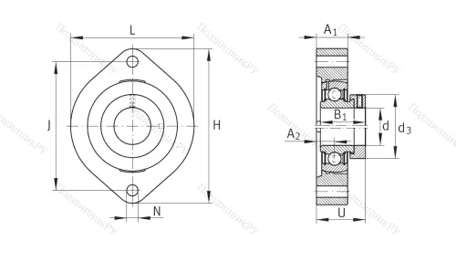 Подшипниковый узел FLCTE 35 XL в Туле