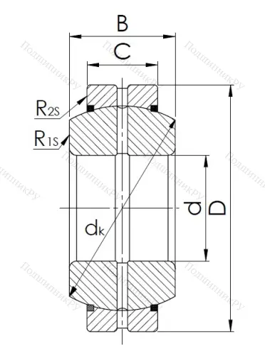 Шарнирный подшипник GE 160 ES 2RS в Туле Шарнирный подшипник GE 160 ES 2RS в Туле