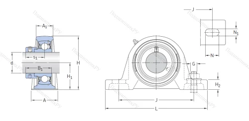 Подшипниковый узел SY 25 FM в Туле
