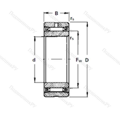 Подшипник игольчатый радиальный NA 2130