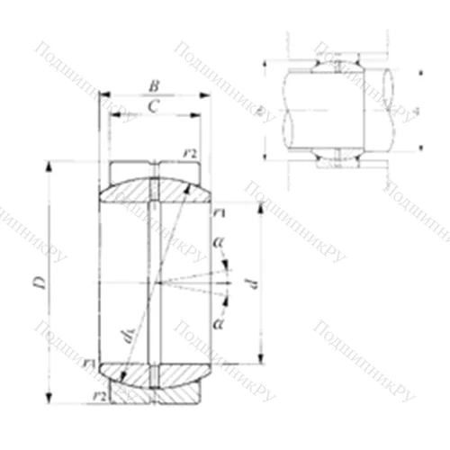 Подшипник скольжения сферический