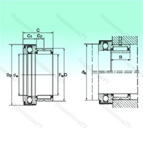 Подшипник комбинированный NKX 50 Z от производителя  NBS