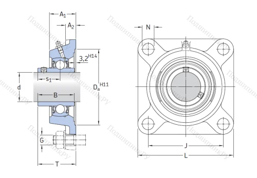 Подшипниковый узел FYJ 75 TF в Туле