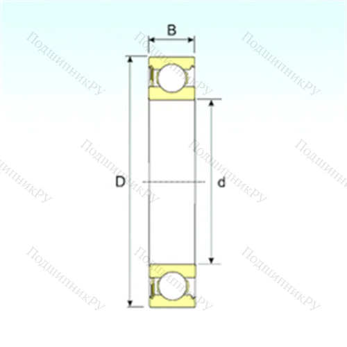 Подшипник шариковый радиальный 6015-RS от производителя  ISB