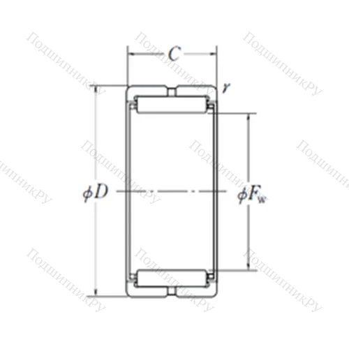Подшипник игольчатый радиальный RNA 4956