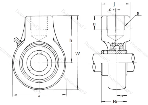 Подшипниковый узел UCECH 205 в Туле