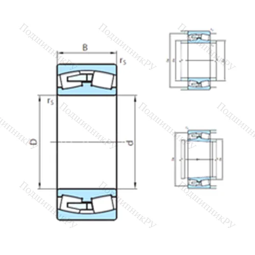 Подшипник роликовый радиальный самоцентрирующийся 22240CW 33MB
