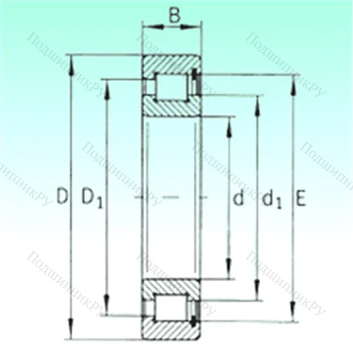 Подшипник роликовый радиальный SL 182922 от производителя  NBS Подшипник роликовый радиальный SL 182922 от производителя  NBS