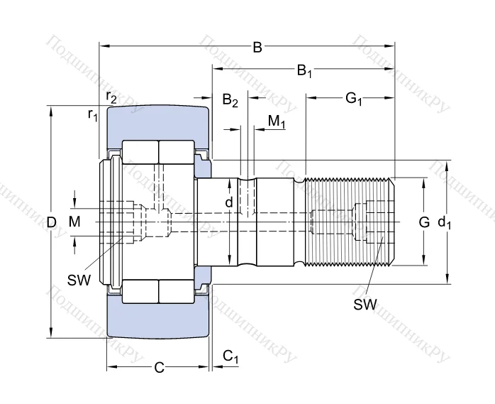 Подшипник NUKR 35 A