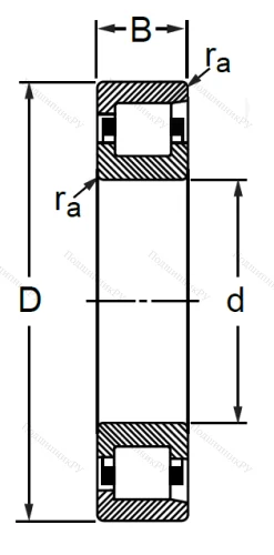 Цилиндрический роликовый подшипник 12212 (NF 212) в Туле