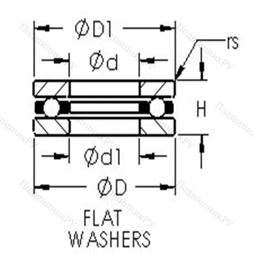 Подшипники шариковые упорные F 2-6 от производителя  AST