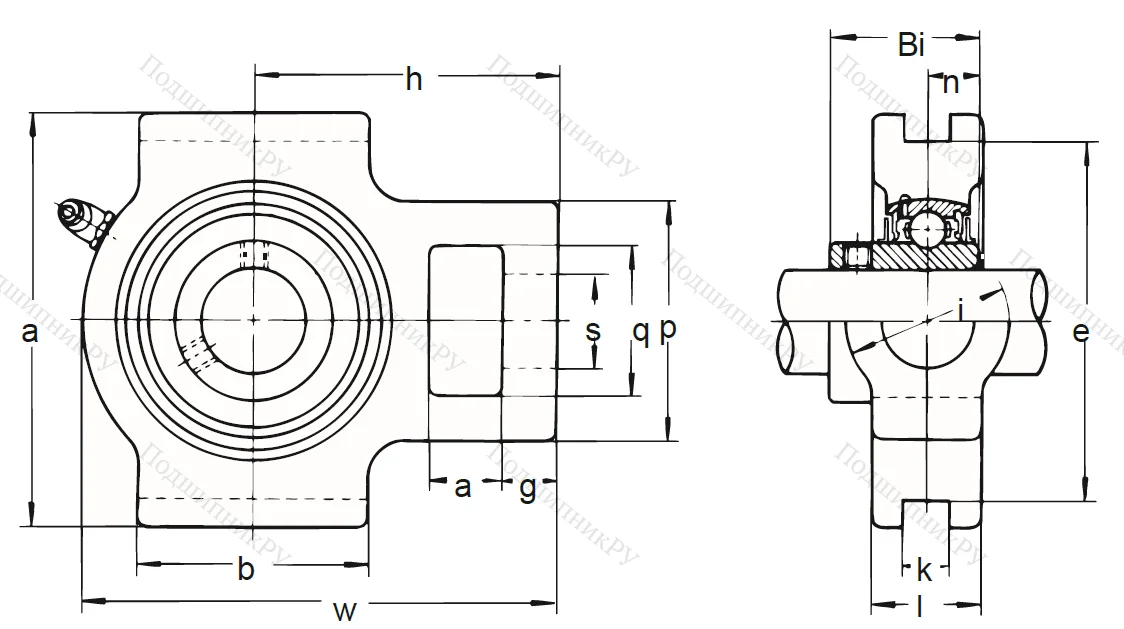 Подшипниковый корпус T 208