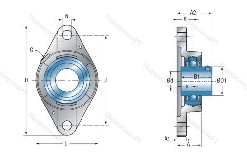 Подшипниковый узел UCFLE 211 в Туле