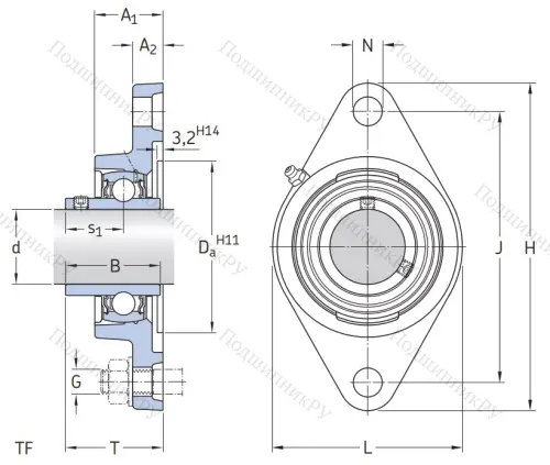 Подшипниковый узел FYTB 12 TF в Туле