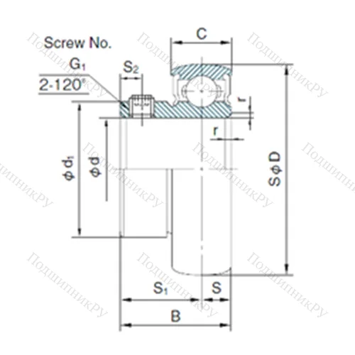 Подшипник шариковый радиальный