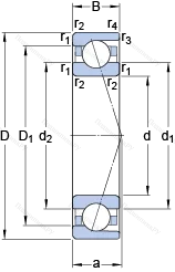 Подшипник 7006 ACDTP/P 4B