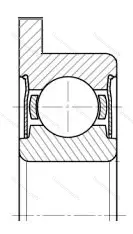 Модификация подшипника 4-1880095КС21 размер 5x13/15x4 от производителя  ГПЗ-31