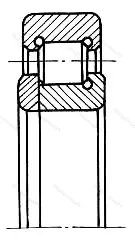 Модификация подшипника А-492718Т1У размер 90x180x30