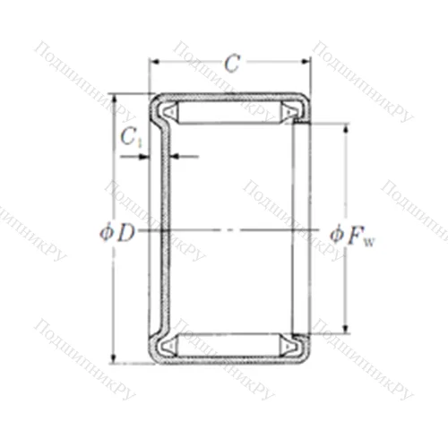 Подшипник игольчатый радиальный M-2 1/2 41