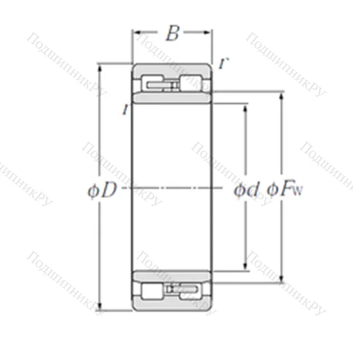 Подшипник роликовый радиальный NNU 4922 от производителя  NTN Подшипник роликовый радиальный NNU 4922 от производителя  NTN