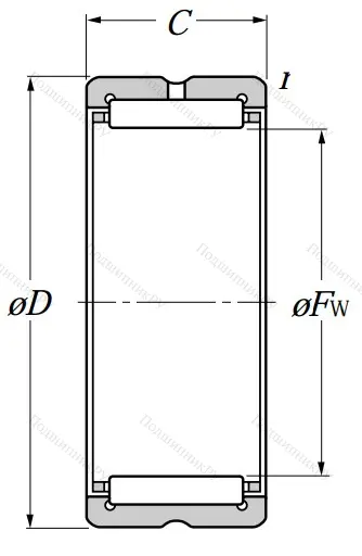 Игольчатый подшипник NK 26/20 R